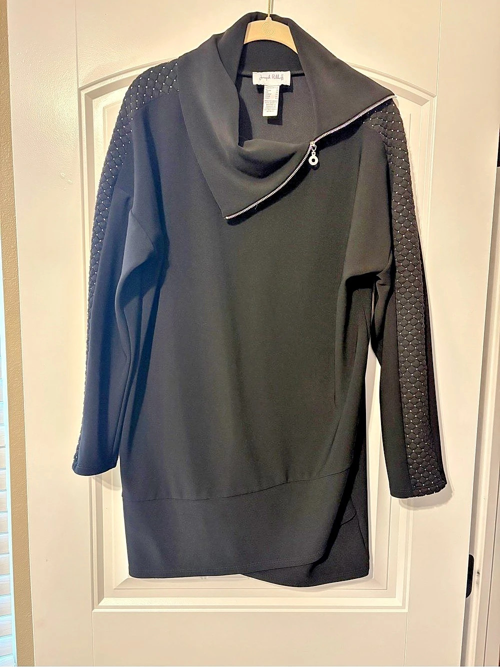 Joseph Ribkoff Black Tunic Size 10 Like New